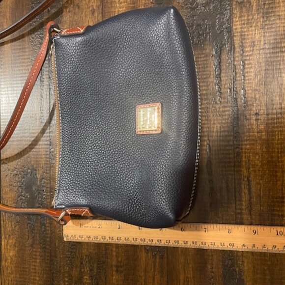 Dooney & Bourke Navy Pebble Grain Crossbody Pouchette - Picture 5 of 7